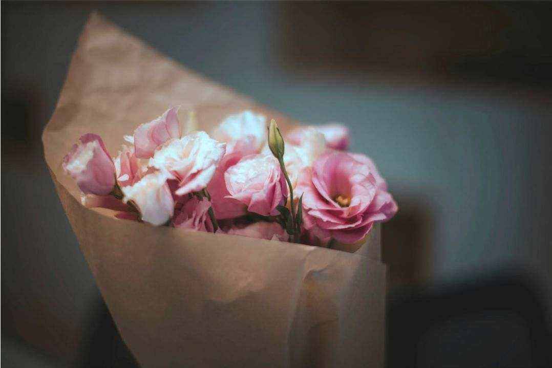 Bouquet moderne, formes graphiques