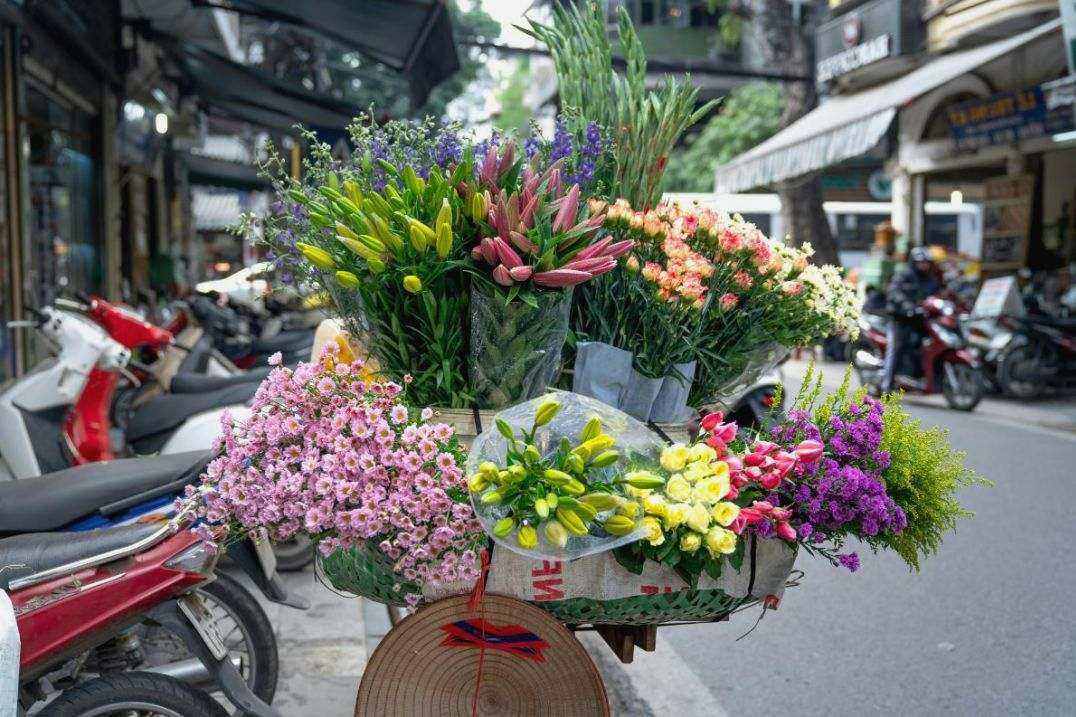 Bouquet de printemps - couleurs douces