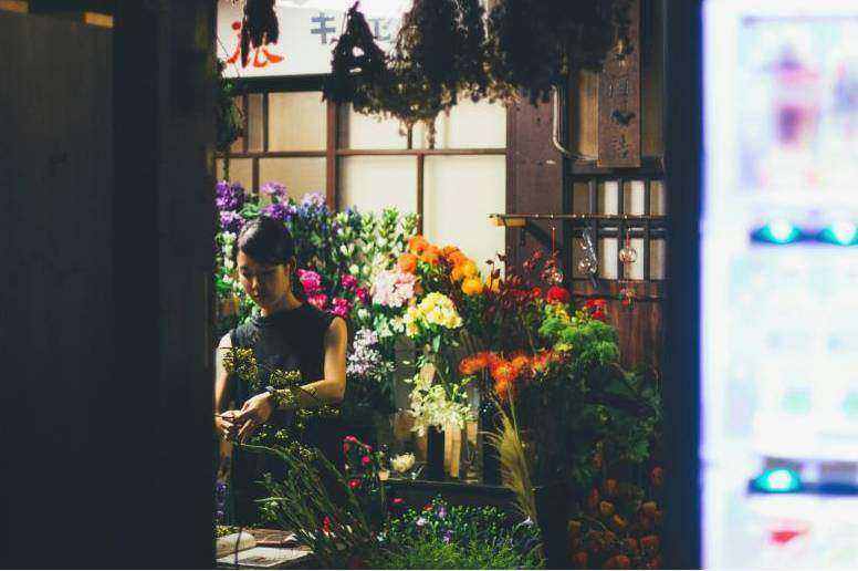 Installation florale salle